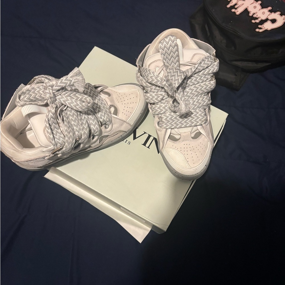 Grey & white Lanvins size 12